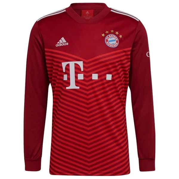 Camisolas de Futebol FC Bayern München Robert Lewandowski 9 Principal 2021 2022 – Manga Comprida